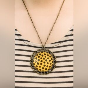 NWT | Leopard Cameo Necklace